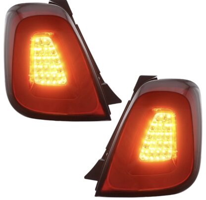 Abarth Rear LED Tail Lamp Replacements Pair Series 4 Fiat 500 595 695 2016-2024 - Image 4
