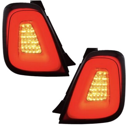 Abarth Rear LED Tail Lamp Replacements Pair Series 4 Fiat 500 595 695 2016-2024 - Image 2