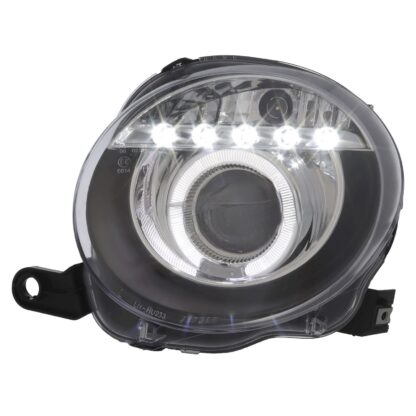 Fiat 500 2008-2015 and Abarth 2015-2016 Upgrade Headlights Black Inner LED DRL Projector Xenon Look 595 - Image 6