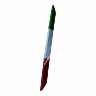 Abarth 595 Front Splitter Lip - Genuine Carbon Fibre Tri Colour Italian Flag