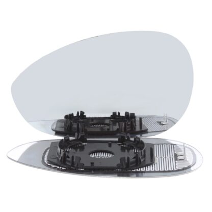 Wing Mirror Glass Fits Abarth Punto Fiat 500 2008-2020 Heated Chrome Passenger Side Left (RHD)
