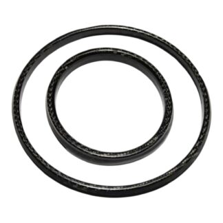 Abarth Genuine Carbon Fibre Rev Counter Digital Clock Covers 2 Piece 500 595 695 - Black or Red Carbon