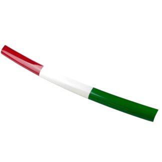 Abarth 595 Front Splitter Lip - Plastic Colours 500 695 Series 4 Tri Colour Italian Flag