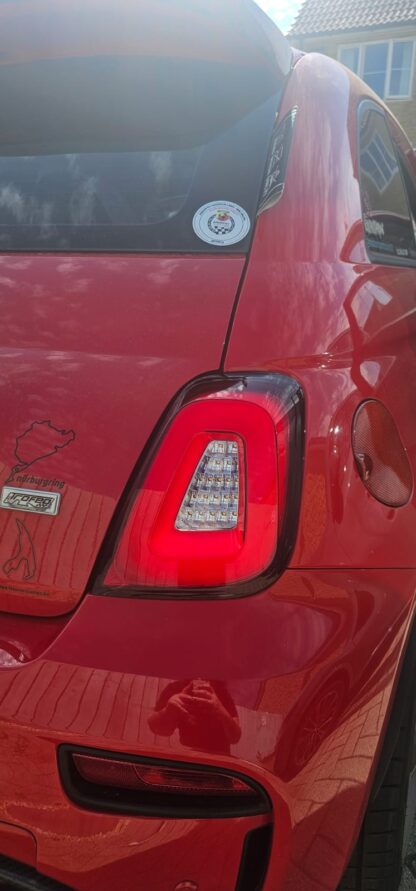 Abarth Rear LED Tail Lamp Replacements Pair Series 4 Fiat 500 595 695 2016-2024 - Image 7