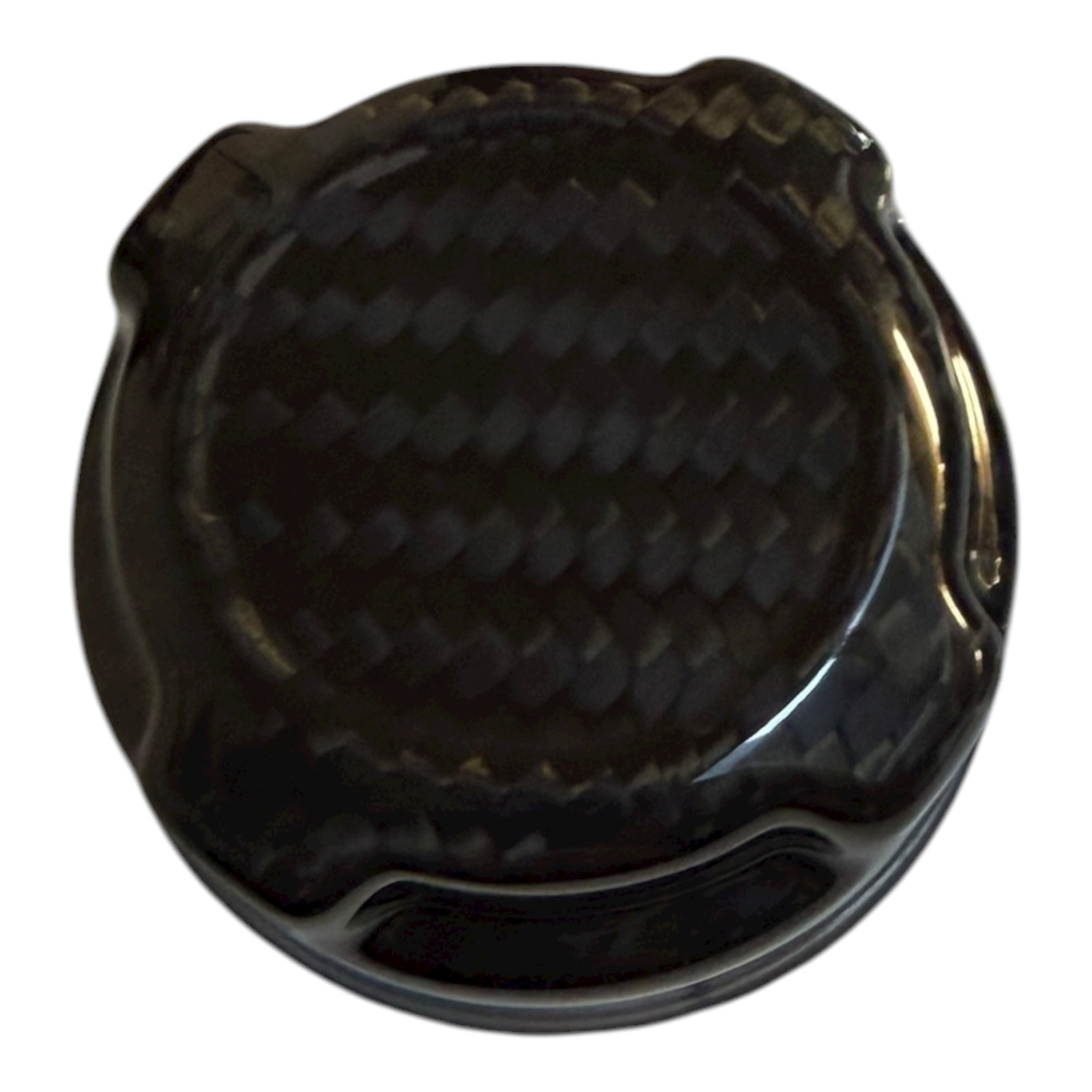 For Abarth 500 595 695 Coolant Tank Lid Cover Real Carbon Fibre Glossy - Image 3