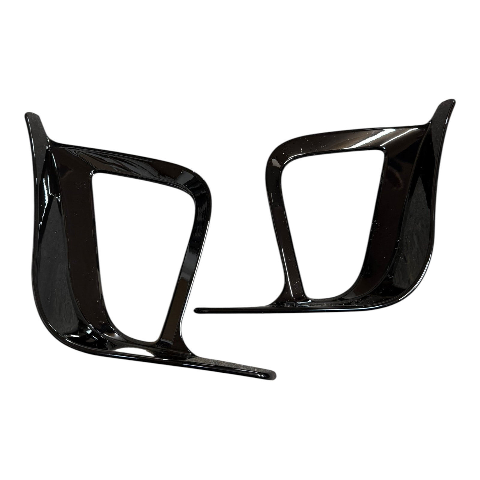 Pair of Air Intake Bumper Canards for Abarth 500 595 695 2016> Gloss Black or Gloss Red - Image 7