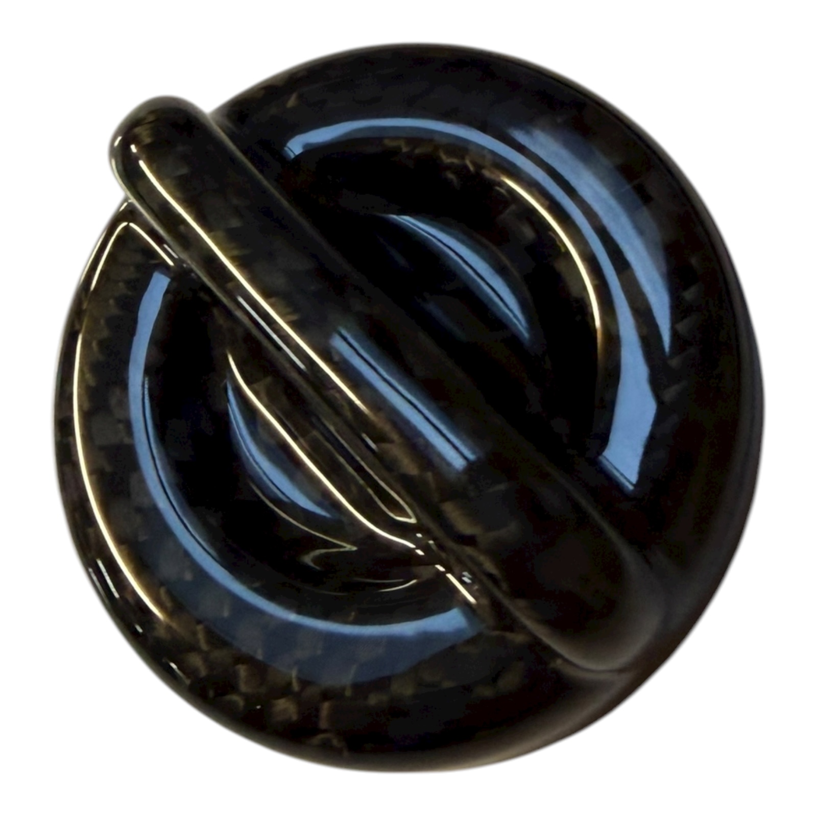 For Abarth 500 595 695 Real Carbon Fibre Oil Filler Cap Cover Black Glossy - Image 4