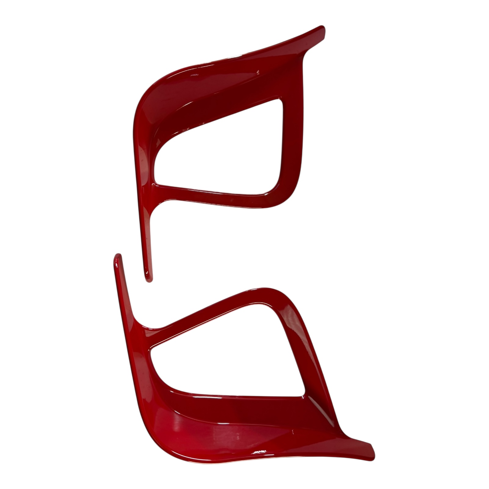 Pair of Air Intake Bumper Canards for Abarth 500 595 695 2016> Gloss Black or Gloss Red - Image 15