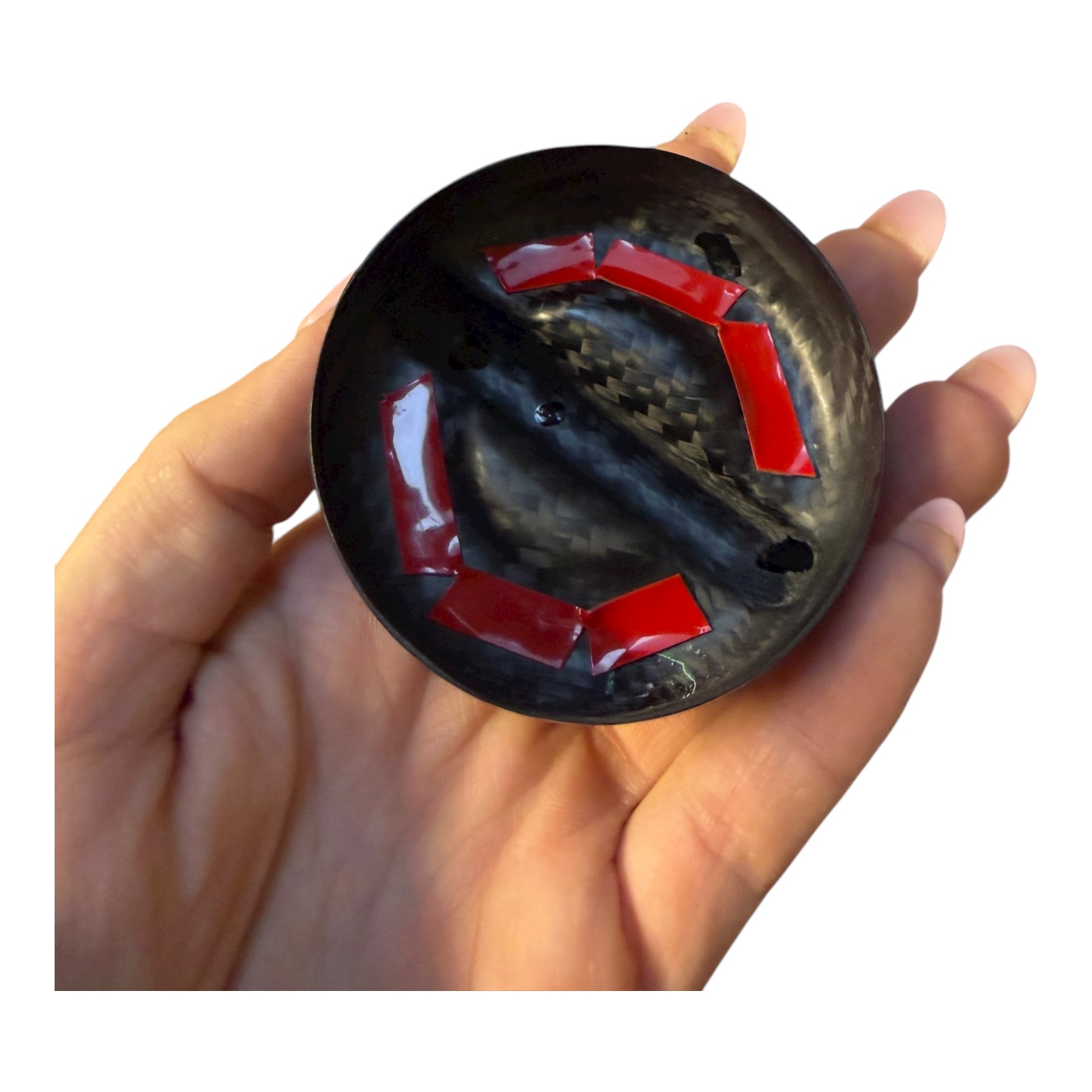 For Abarth 500 595 695 Real Carbon Fibre Oil Filler Cap Cover Black Glossy - Image 6