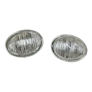 For Abarth 500 2007-2019 Clear Side Wing Indicator Repeaters Pair Left & Right