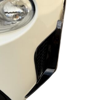 Pair of Air Intake Bumper Canards for Abarth 500 595 695 2016> Gloss Black - Coming Soon Pre Order Now! Due December 1st 2025