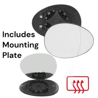 Replacement Mirror Glass for Mini F Series 3 Door 2014-2024 Convex Heated
