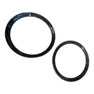 Real Carbon Fibre Front Cup Holder Ring Surround Cover for MINI R56 R57 R58 R59