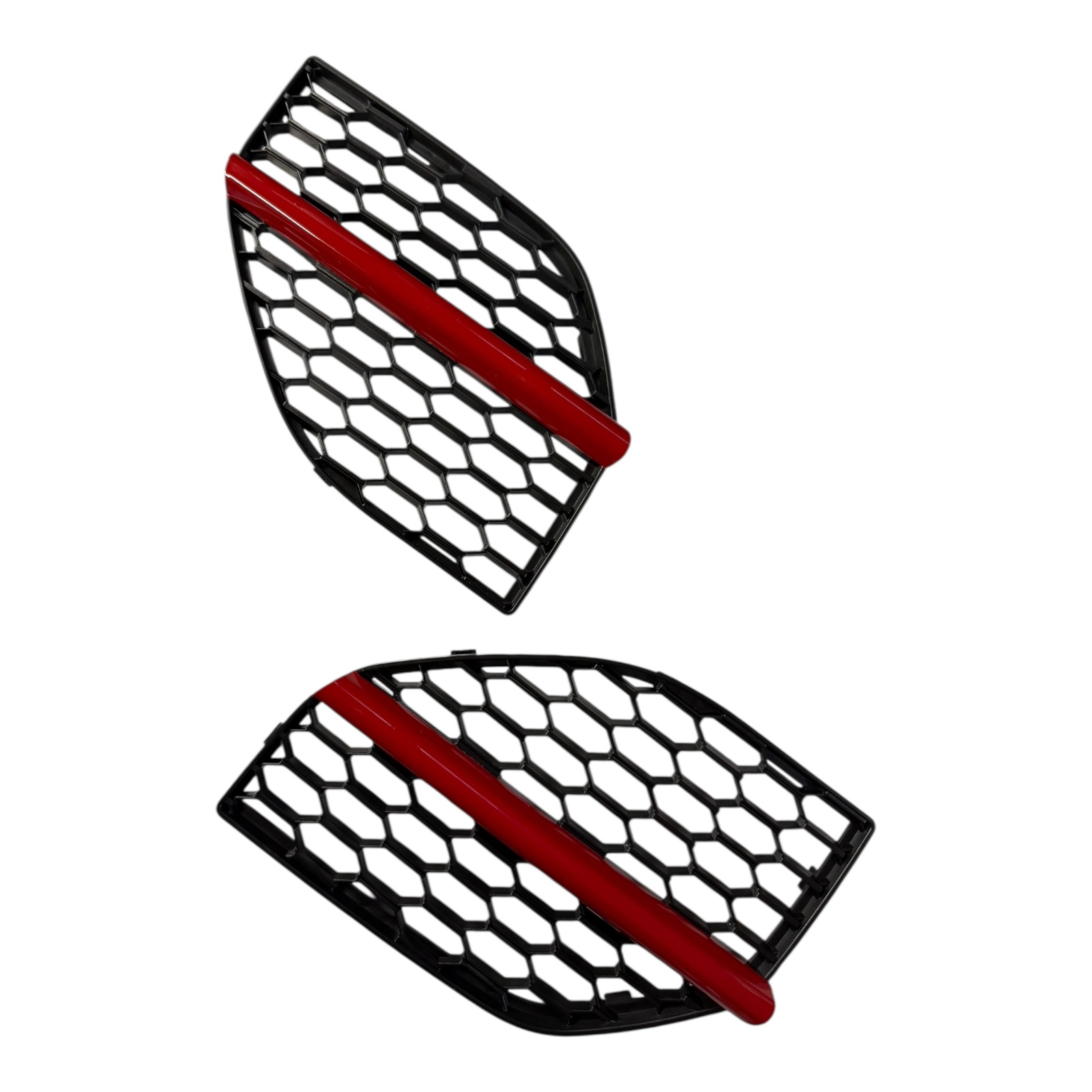 Front Stone Guard Duct Fin Grille Covers for MINI F66 F67 JCW 2025 Gloss RED Gen 4 - Image 2