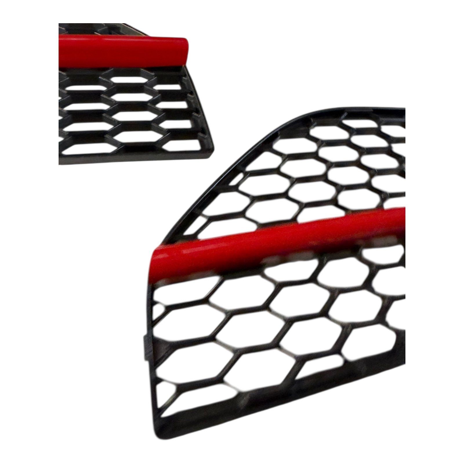 Front Stone Guard Duct Fin Grille Covers for MINI F66 F67 JCW 2025 Gloss RED Gen 4 - Image 6