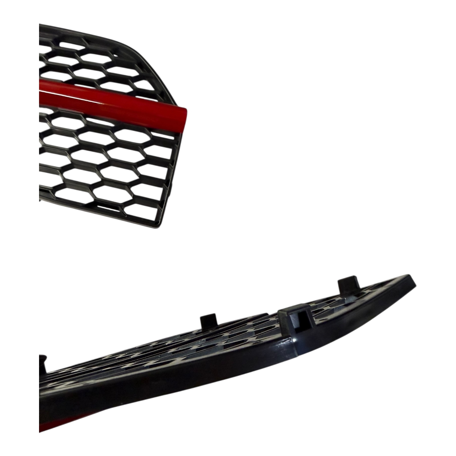 Front Stone Guard Duct Fin Grille Covers for MINI F66 F67 JCW 2025 Gloss RED Gen 4 - Image 9