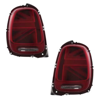 Rear Tail Lights For Mini F55 F56 F57 Cooper S Works 2018-2023 LED Union Jack Type Pair